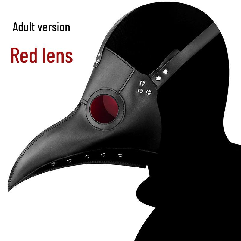 Halloween Steampunk Plague Doctor Black Masquerade Mask for Women