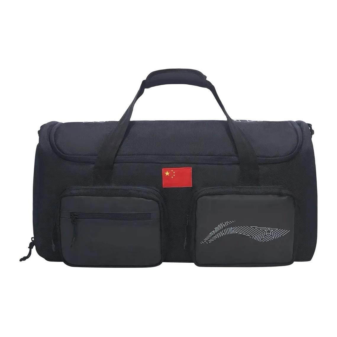 

Li-Ning Fashion Large Capacity Regular Fabric Fitness Travel Bag Unisex bags ABLT007-1 Black