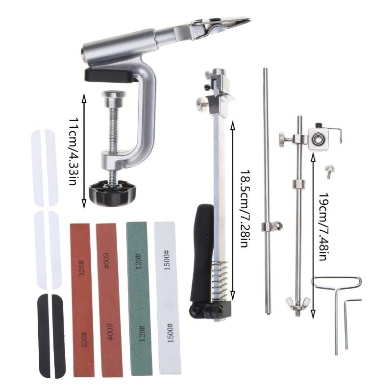 Knife Sharpener Kits RX-008 Professional Knife Sharpener 360° Flip Rotation Upgraded Metal Fixed Angle Adjustable