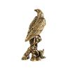 Creative Mini Eagle Figurine Feng Shui Ornaments Resin Crafts Chinese Style Pure Brass Miniature Sculpture Home Decoration