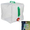 20L Portable Water Bag Foldable Transparent Outdoor Camping Hiking Emergency Storage