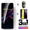 PocoX8ProMax Hülle 3-in-1 Acrylhülle & Kameraglas & Gehärtetes Glas Displayschutz für Poco X7 Pro X7Pro X 7Pro 8Pro X8Pro Max 5G