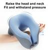 U-Shaped Neck Pillow Ergonomic Memory Foam Pillow Neck Cushion with 360 Degree Support for Travel Office Car Sleeping