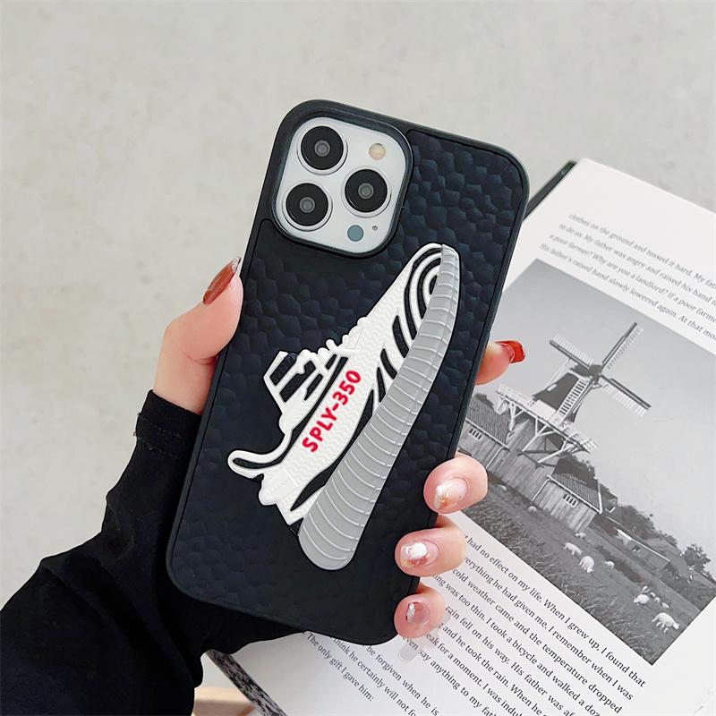 Fashion Silicone 3d Shockproof Protective Phone Case for Iphone 11 12 1314 15 16 17 Pro Max Opp Bag&For iPhone 16 чёрный