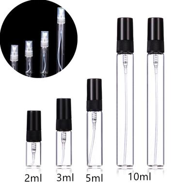 Bouteille de pulvérisation de brume 2Ml 3Ml 5Ml 10Ml, bouteille à pompe de pulvérisation, verre rechargeable de voyage par