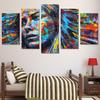 Canvas Home Decor Modular Wall Art Pictures Framework 5 Pieces Colorful Women Painting For Living Room HD Print Abstract Poster No Frame No Frame