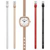 [FOCE LADY] FOCE LADY Damen-Uhr mit Netzarmband und Lederarmband 5-teiliges Set FM2015WRG-SET