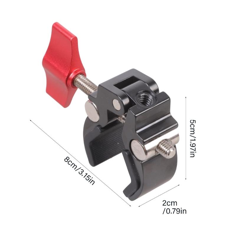 Machined 13-48mm Opening Photography Clamp With 3KG Capacity For DSLR Lights LCD Monitors Mounting Accessories