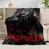 1 Stück Horrorfilm-Charaktere Collage Flanell-Decke Geschenk, Geeignet für Männer und Frauen, Weich, Ideal für Betten und Sofa, Geburtstags- oder Weihnachtsgeschenk