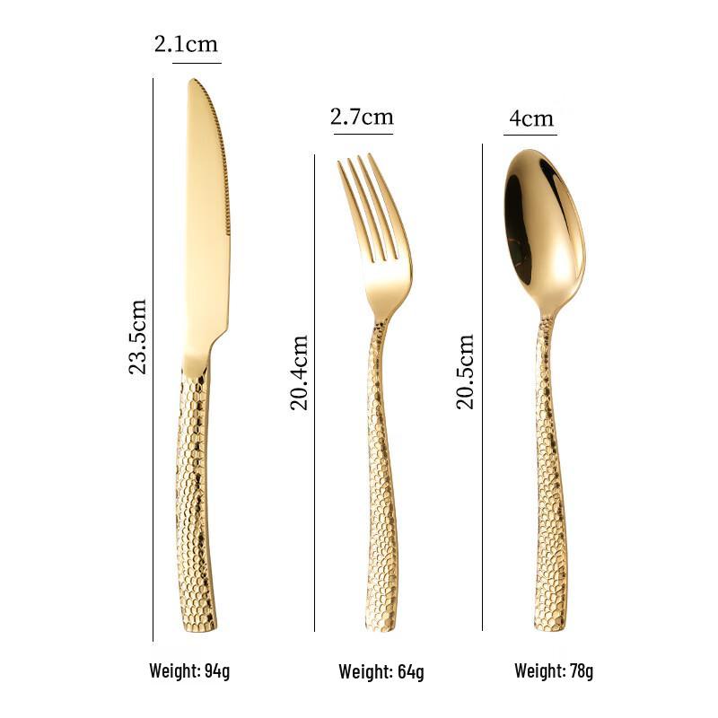 

abay Hammered Scale Handle Stainless Steel Cutlery