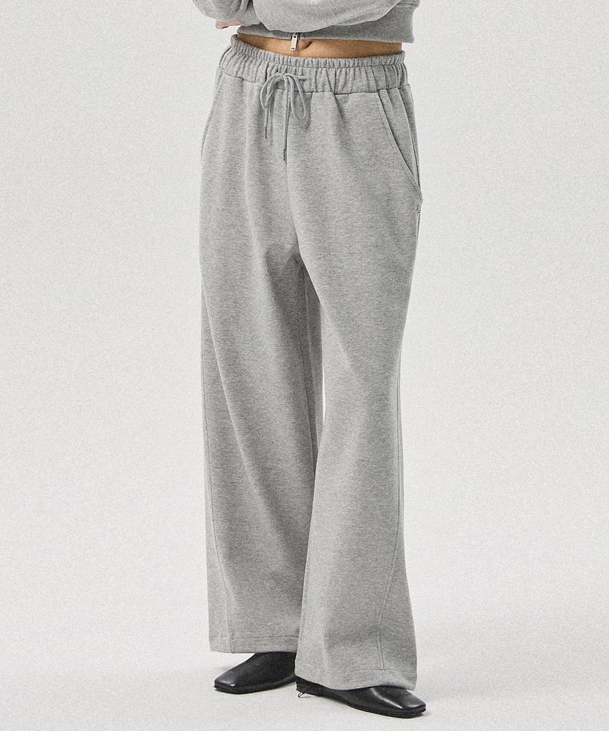 Aheule Aro Oversized Wide Drawstring Sweatpants_Melange