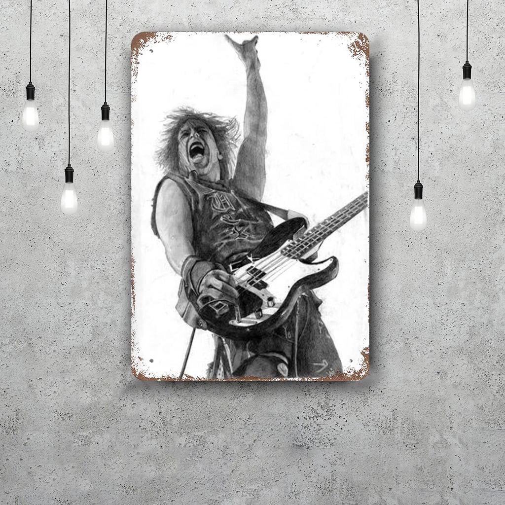 Nikki Sixx Vintage Tin Sign Home Decor Wall Decor Art Wall Mural Room Decoration Decor Retro Metal Sign Plate Bar Posters