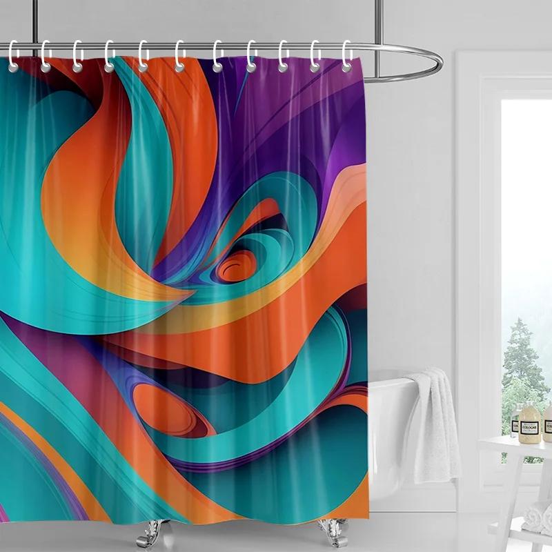 

3D Flower Embossed Shower Curtain 180X 200Cm Bathroom Toilet Decoration Tropical Plant Partition Curtain Waterproof W60H190(CM)-1 Pcs