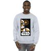 Star Wars Mens Stormtrooper Art Poster Sweatshirt