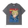 275 GSM Washed T-shirts 100% Cotton Sakamoto Days V8 Shin Print Unisex Heavy Cotton T Shirt