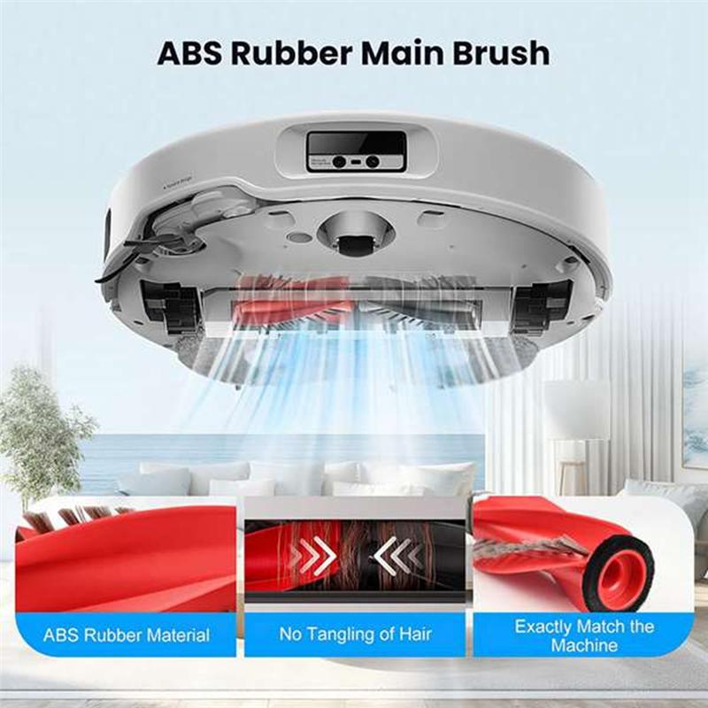 A78E-For Roborock Qrevo 5AE/Qrevo C/Qrevo C Pro/Qrevo Curv 2 Pro Robot Vacuum Cleaner Replacement Parts- Main Brush& Side Brush