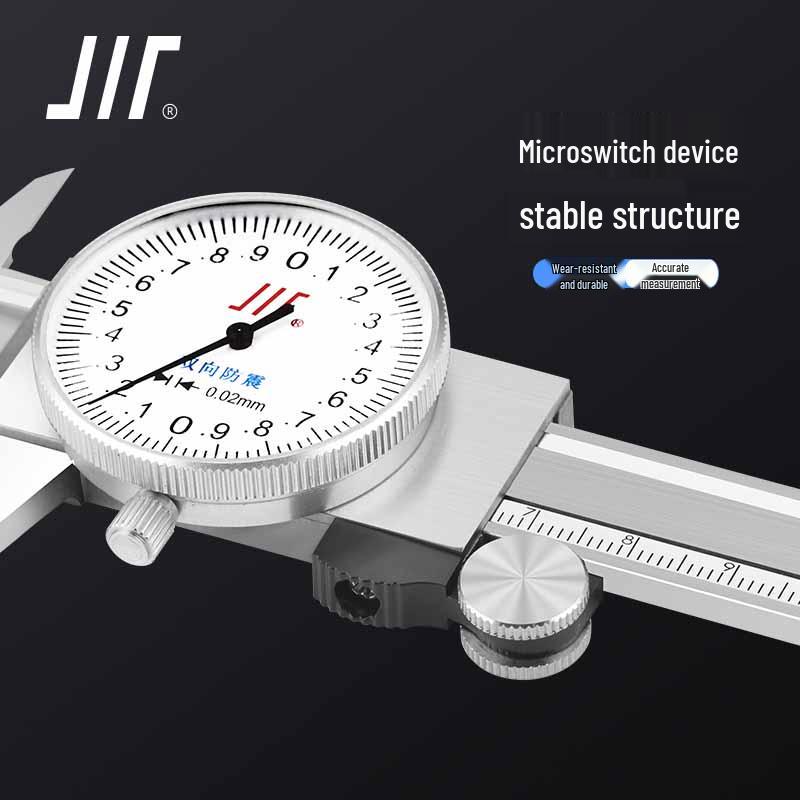 Stainless Steel Dial Caliper 150-300mm, 0.02mm Accuracy