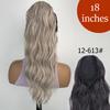 34 cale Syntetyczny Kucyk Przedłużenie Włosów Doczepiane na Klips Fałszywa Peruka Dopinka Blond Owijany Warkocz Długi Gładki Kucyk nad Głową