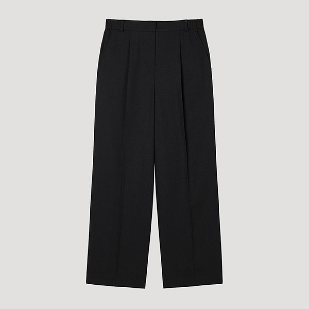 

[She S miSS] Back Banding One Tuck Wide Setup pantS SwSSlp22050 Bk blacks/44