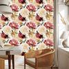 Colorful flowers and watercolor wallpaper for living room and bedroom 50x1000