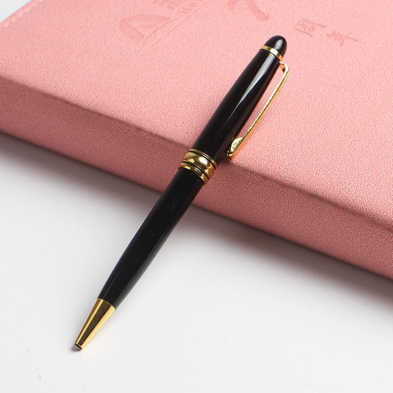 Metal Signature Pen Business Gift Oil Ballpoint Pen Laser Multi-Color Optional Advertising Promotional Signature Pen