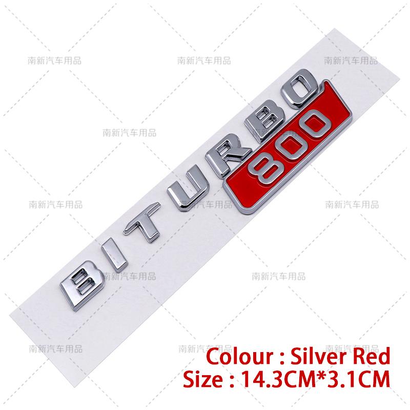 

Biturbo 700 800 900 Fender Stickers Badge Rear Trunk Emblem For Benz Brabus G Class G700 G800 G900 W463 Car Styling Accessories