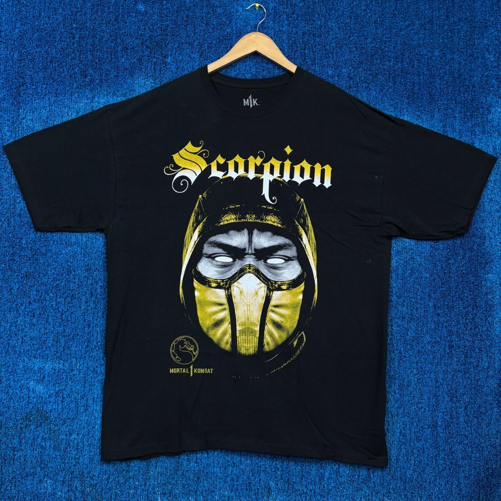Mortal Kombat Scorpion Video Game T-Shirt Size XXL Unisex T-Shirt M