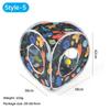 Polyester+Steel Wire Cat Tunnel Tube Foldable Leaves Flowers Printing Cat Nest Breathable Training Interactive