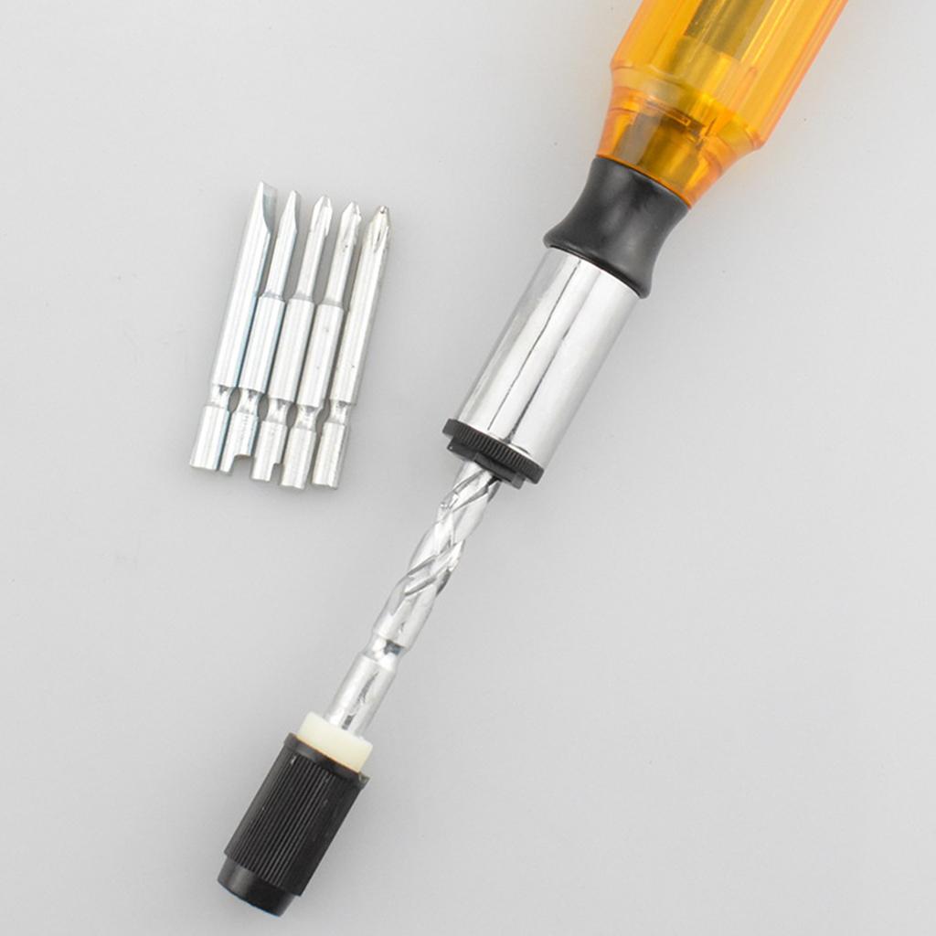 Ratchet Screwdriver Set Push Pull Ratchet Screwdriver Multi-Bit Adjustable Screwdriver Repair Tool Kit Professional Tool