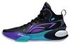YuShuai 17 Cushioning, Wear Resistant Mid Top Basketball Shoes Men's Black Purple ABAT043-9