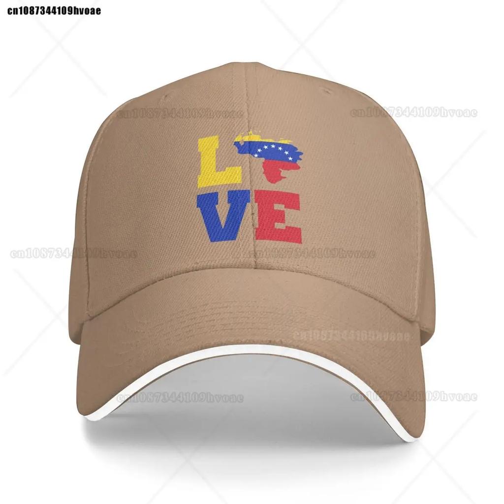 Unisex Women Love Venezuela Map Flag Dad Hat Vintage South America Venezuelan Heritage Versatile Baseball Cap Fit All Size