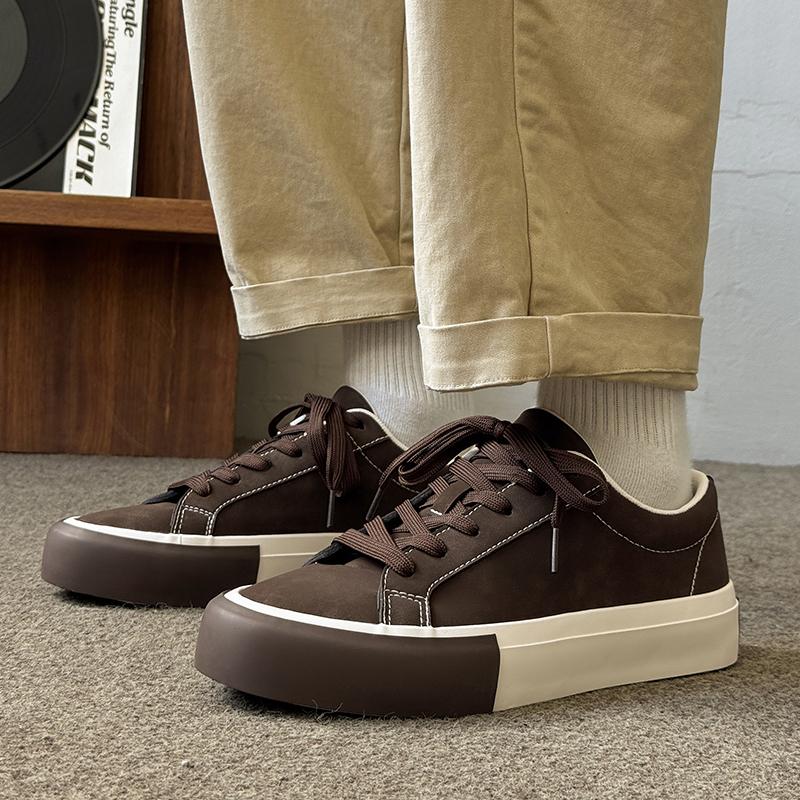 Fashion All-match Waking Shoes for Men Luxury Flats Design Business Shoes Leather Casual Shoes Fashion Lace-up High Quality Sneakers