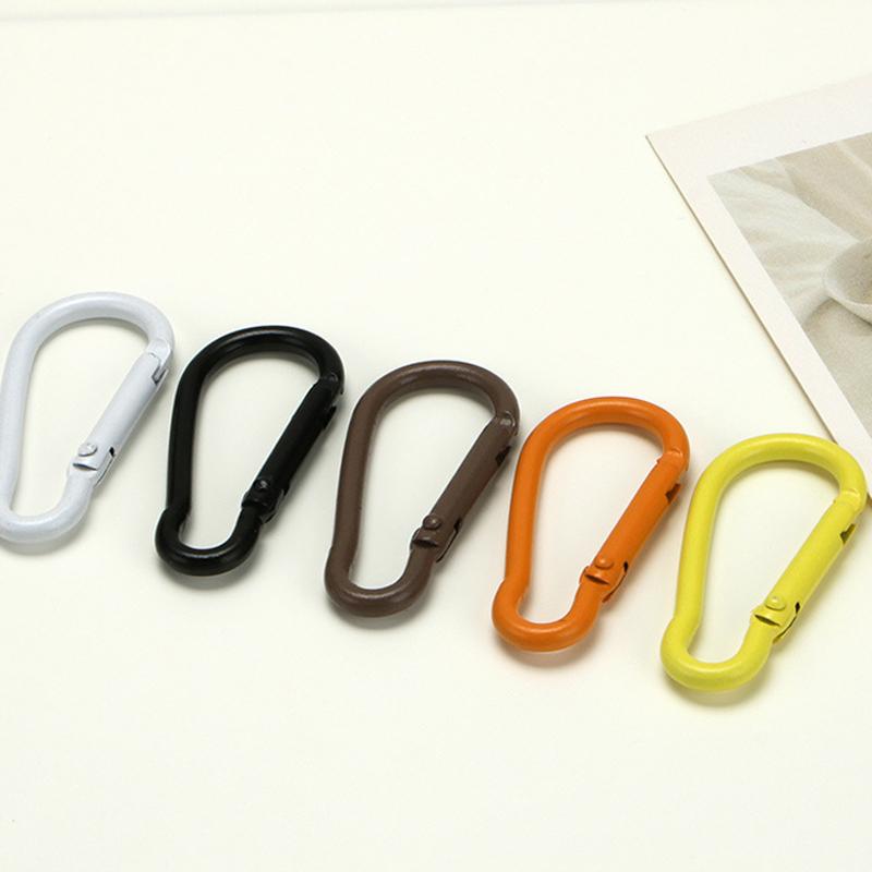 5 szt. Karabińczyk wspinaczkowy Pierścień sprężynowy Stop Otwierany Brelok Paski Części Zawieszka Klamra Zatrzaskowa Klips Hak spustowy