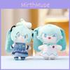 Entzückende Hatsune Miku Plüschtierpuppe Schlüsselanhänger Niedlicher Anime-Charakter Sammlerstück Edelstein Schwarz Rosa Gelb Weiß Accessoires