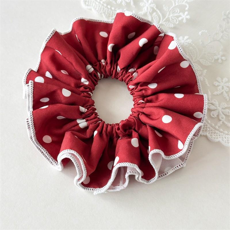 Scarf Headband French Retro Plaid Sweet And Cute Headscarf