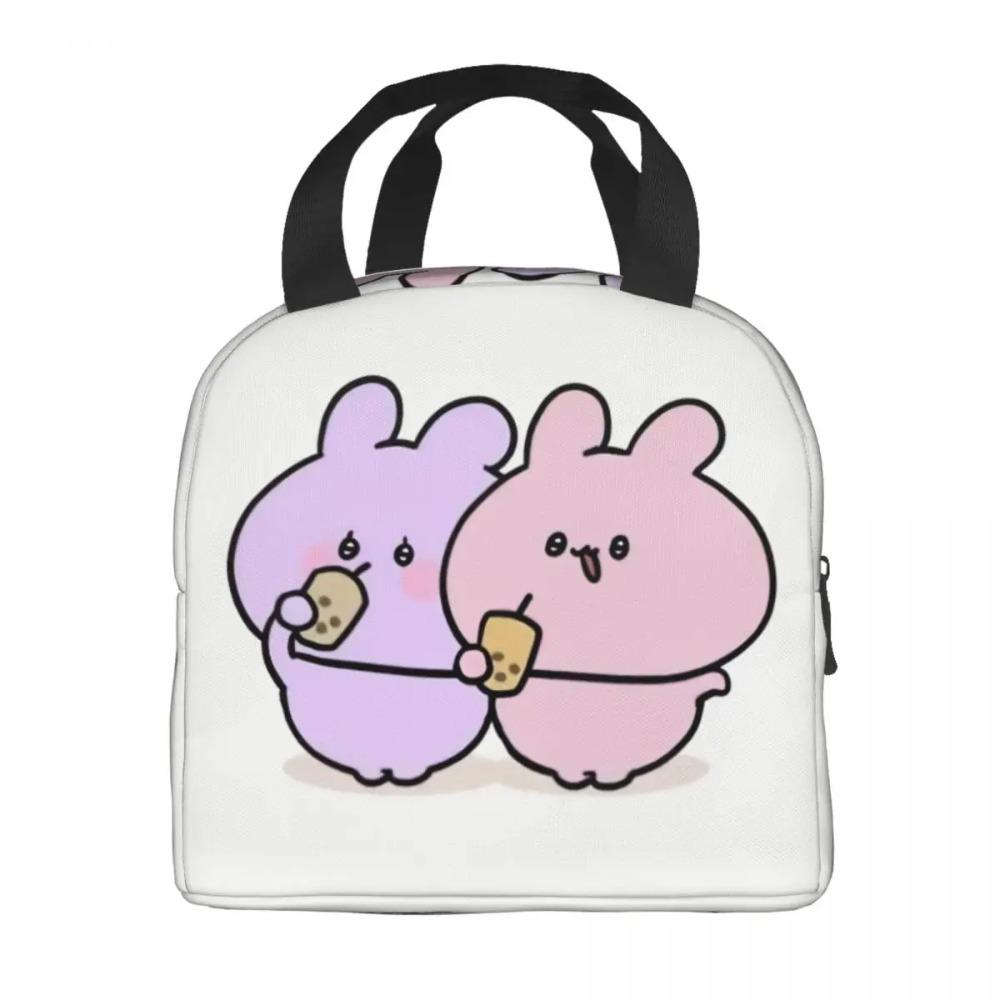 Custom Asamimichaan Anime Cartoons Asamimi Insulated Lunch Bags for Women Resuable Thermal Cooler Bento Box Work School Travel