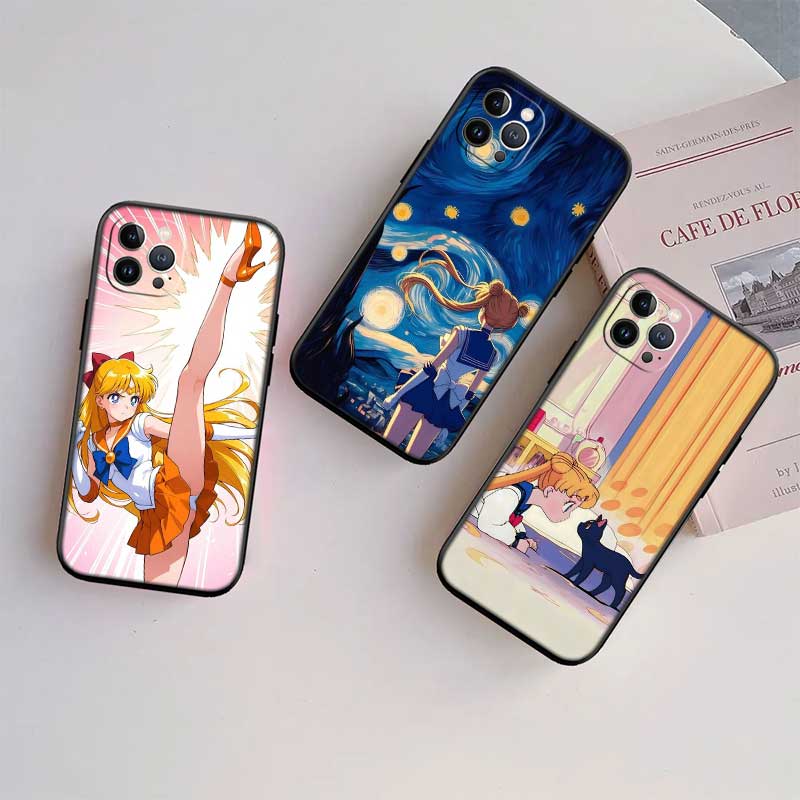 RE50 S-Sailors M-Moons Phone Case for Samsung Galaxy S20 S21 S22 Ultra FE + Plus A21S A22 A24 A25 A26 A30 A30S A31