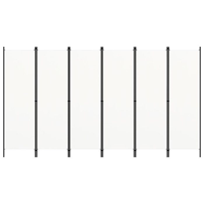 VidaXL Cloison de Séparation 6 Panneaux Séparateur de Pièce Diviseur Ecran d'Intimité Paravent Chambre à Coucher Maison 320727