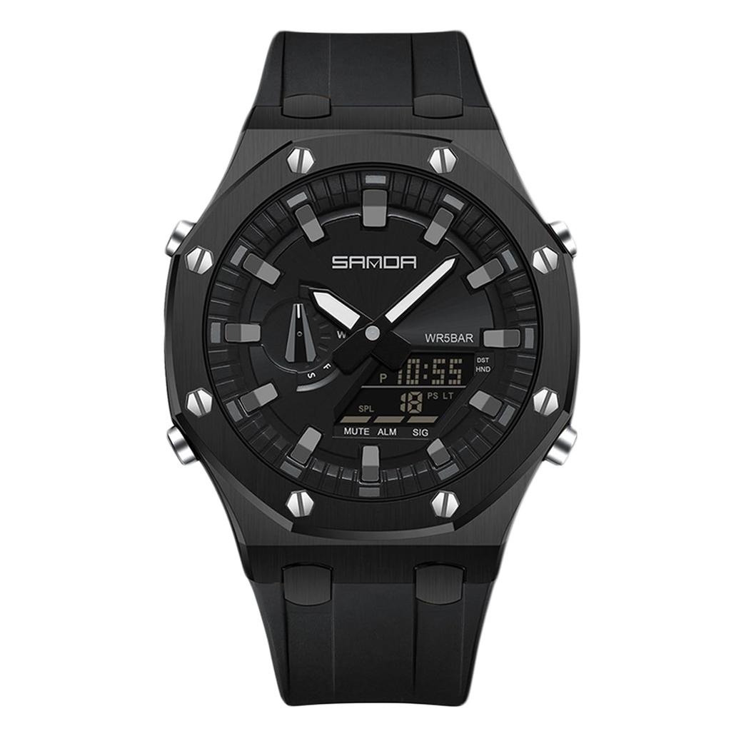 RORIOS Men's Quartz Watch with Date Display, Luminous Display, Lightweight, Multi-Function, Waterproof, Perfect for Work or Commuting, Stylish,