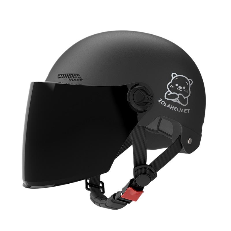 Helmet Electric Car Girl Cute Funny Lightweight Hair Hat Women's Helmet