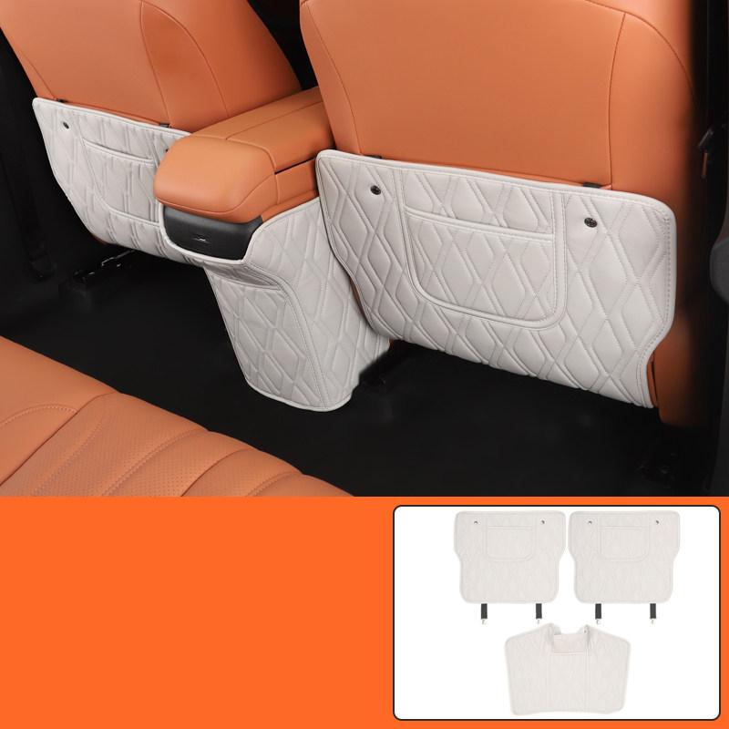 For GAC AION V 2025-2026 Car Seat Back Kick Guard Pad Leather Cushion Dirt-resistant Automobile Modification Supplies