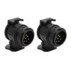 2 PCS 12V 13 To 7 Pin Trailer Adaptor Waterproof Trailer Sockets Converter Hitch Wiring Plug Adapter for Caravan Car