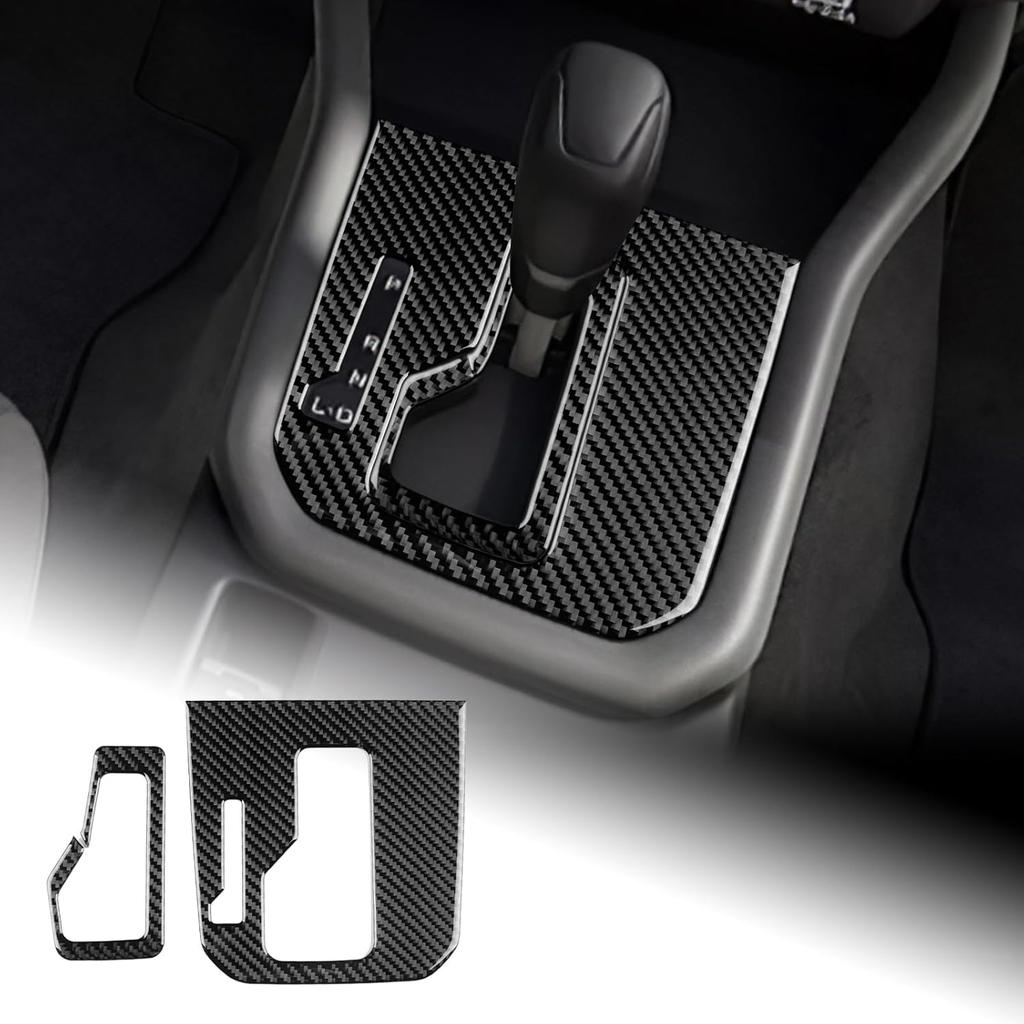 AIRSPEED for Subaru Forester 2025 2026 Soft Carbon Fiber Gear Shift Panel Cover Center Console Interior Trim Black, General Version