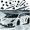 Stickers Side Car Auto Bullet Hole Motorcycle Decoration Sticker 3d Styling Car