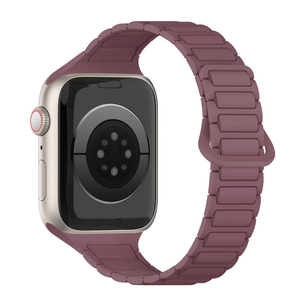 Magnetic Silicone Strap for Apple Watch Ultra 3 Band 49mm 46mm 42mm 45mm 44mm 40mm Bracelet Correa IWatch Series 11 10 9 8 7 SE