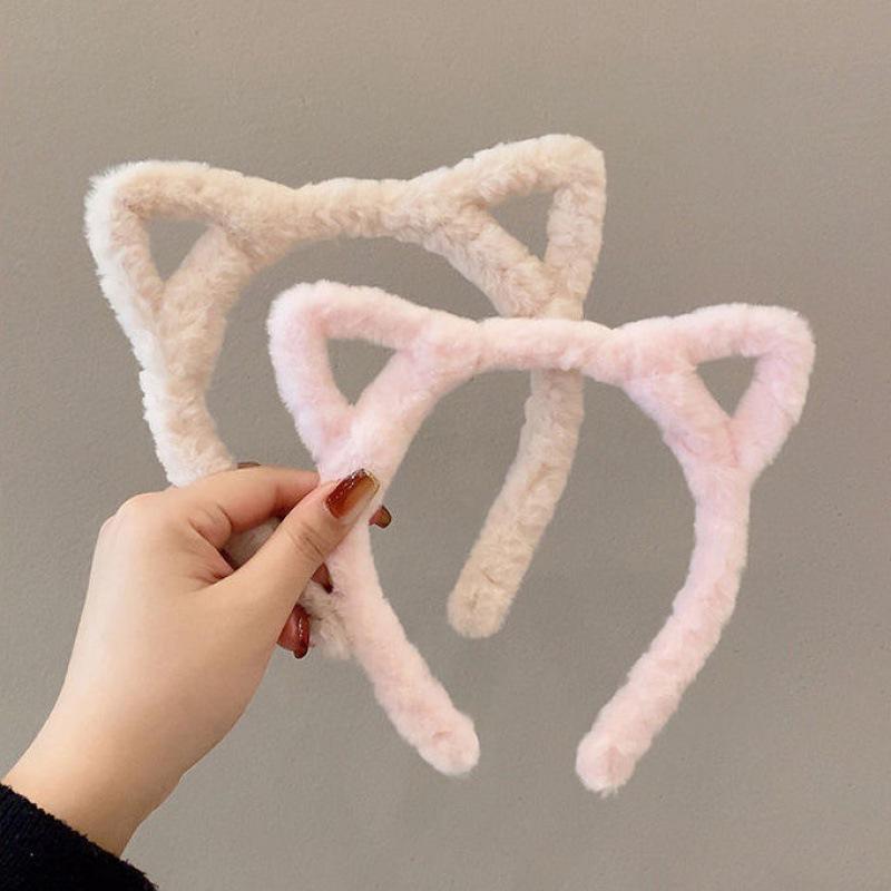Women's Cat Ear Headband 2025: Versatile Autumn-Winter Hair Accessory for Outings & Face Washing
