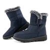 Fashion Waterproof Winter Boots for Women 2025 New Faux Fur Long Plush Snow Boots Woman Platform Ankle Booties Warm Cotton Padded Shoes