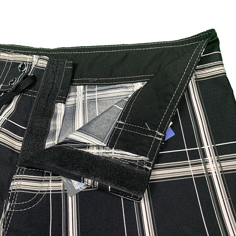 Billabong Men's Quick-Dry Plaid Black Surfing Shorts (2023)