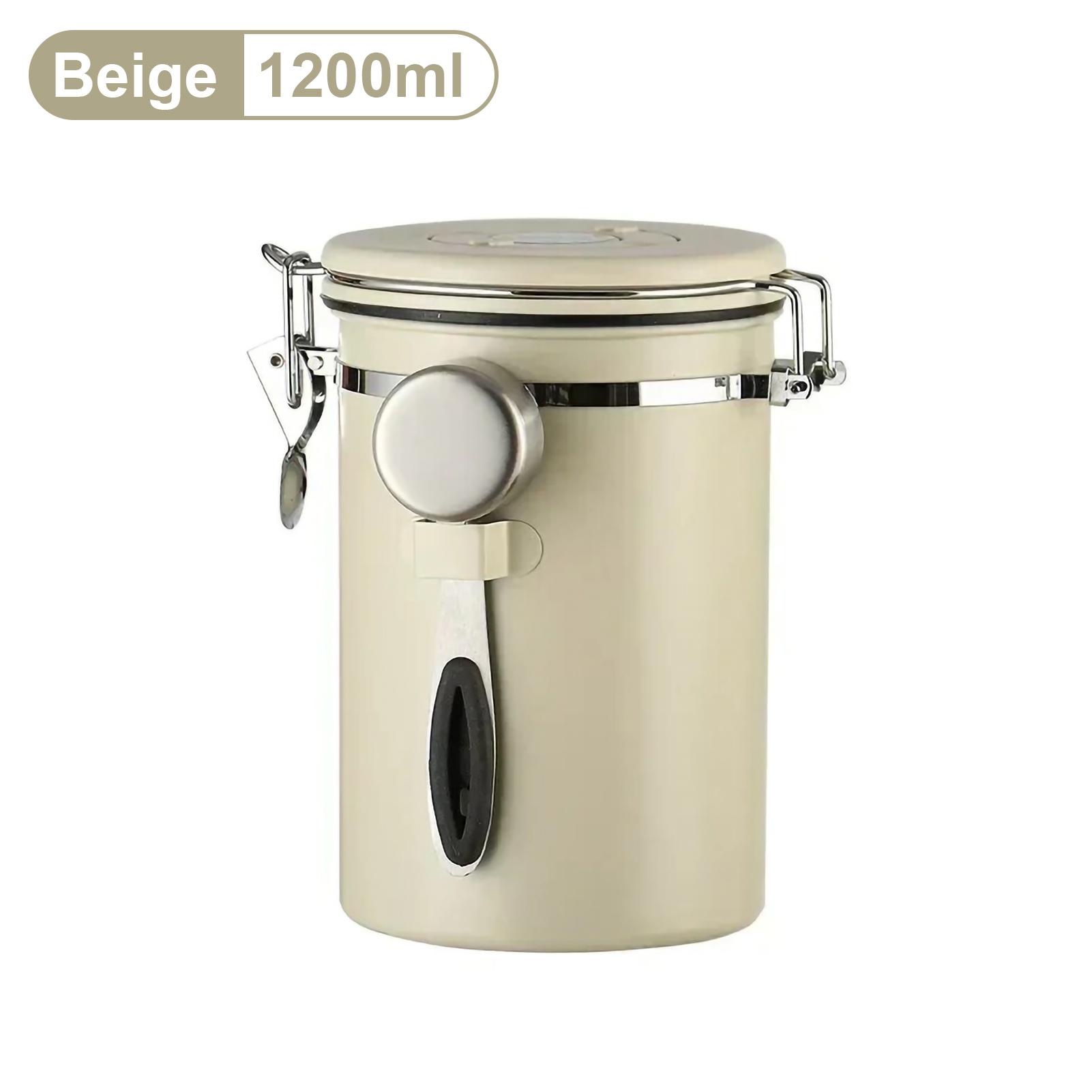 

1,2 л/1,5 л Нержавеющая сталь герметичный контейнер для кофе кофейных зерен чай сахар герметичный кухонный органайзер для хранения продуктов питания контейнер