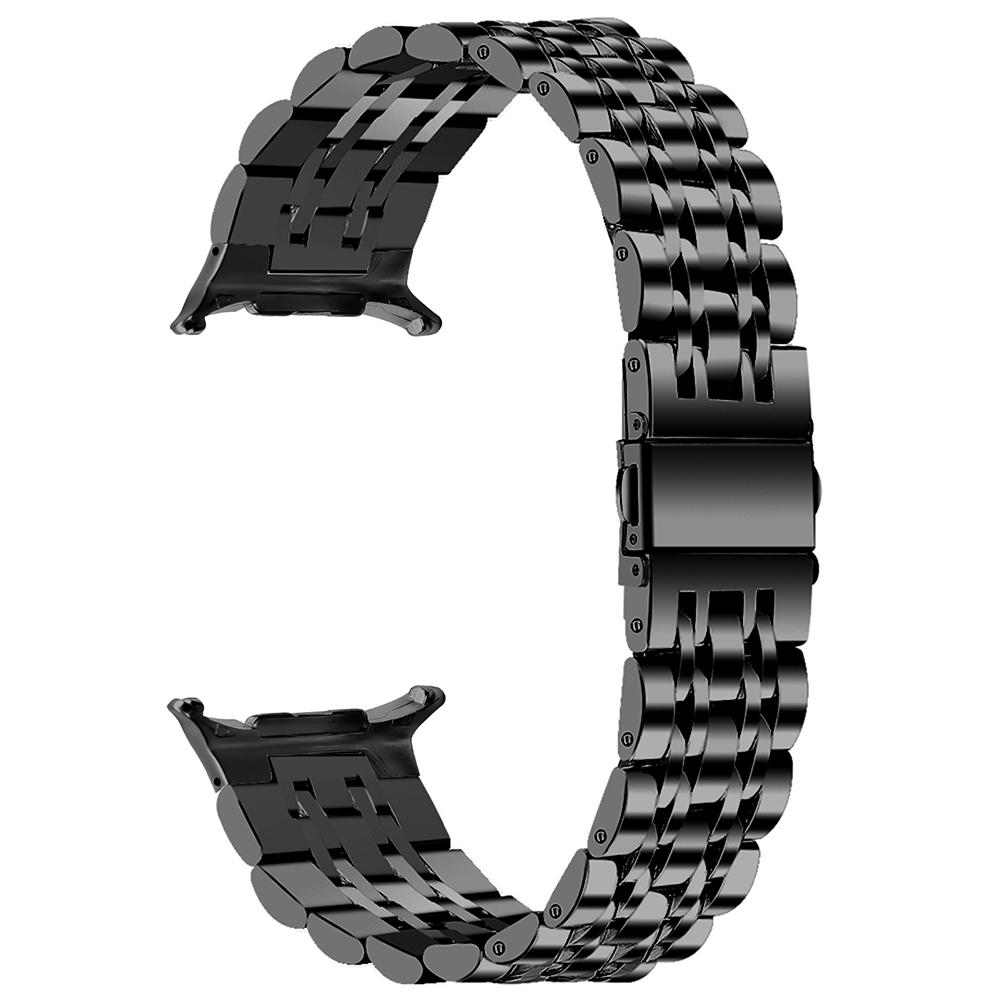 

For Samsung Galaxy Watch Ultra 47mm Band Stainless Steel 7-Bead Slim Watch Strap Bracelet Black